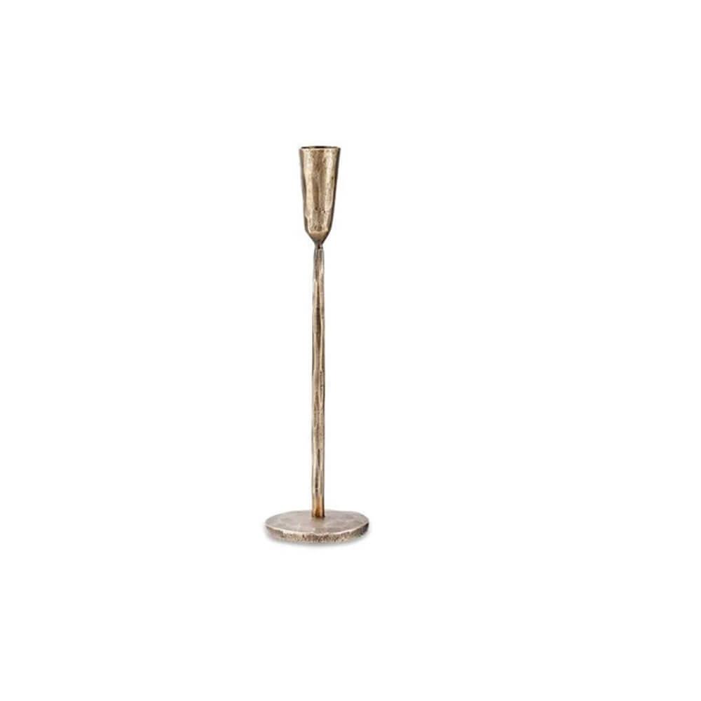 Nkuku Mbata Brass Candlestick Antique Brass